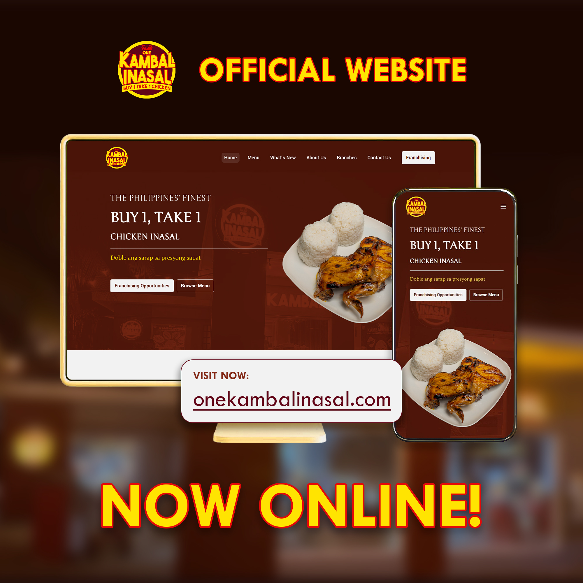 Welcome to the One Kambal Inasal website